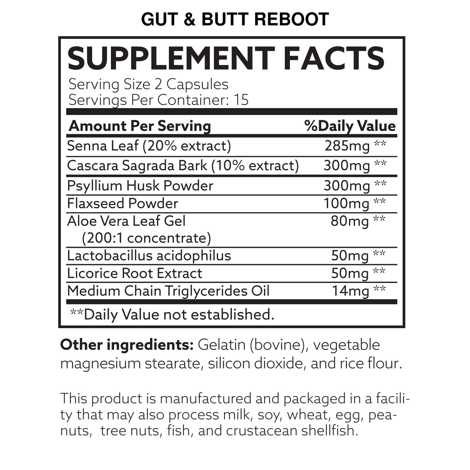 Gut & Butt Reboot 15 Day Colon Cleanse